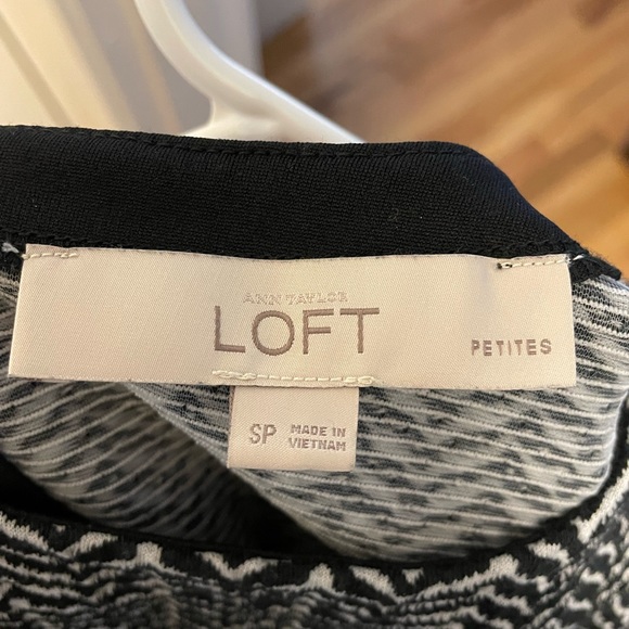 Loft Black and White Petite Dress - Picture 6 of 6